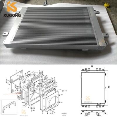 Construction Machinery Parts Oil Cooler 14515355 Loader Hydraulic Oil Cooler OEM Excavator Spare Parts